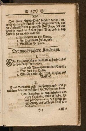 Der wohlerfahrne Kaufmann