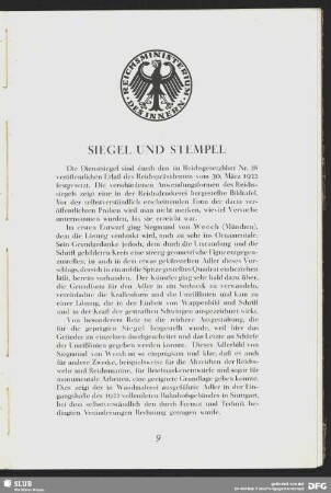 Siegel und Stempel