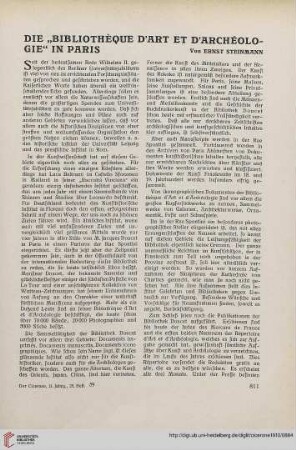 2: Die "Bibliothèque d'art et d'archéologie" in Paris