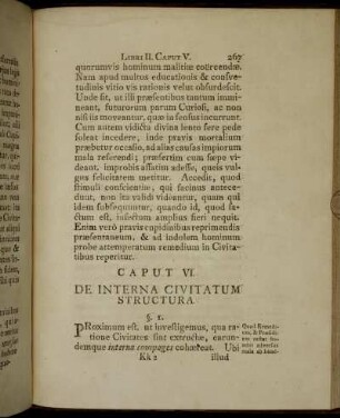 Caput VI. De Interna Civitatum Structura.
