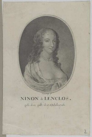 Bildnis der Ninon de Lenclos