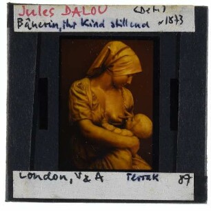 Dalou, Französische Bäuerin, ihr Kind stillend
