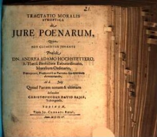 Tractatio mor. synopt. de iure poenarum