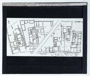 Petronell-Carnuntum, Ausgrabungsstätte Zivilstadt Carnuntum : Lageplan, Ausgrabungen