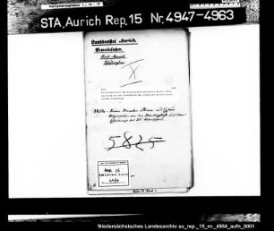 Die Dispensation des Schustergesellen Reiner Menken Ihnen aus Extum von dem Erfordernis des 25-jährigen Mindestalters zur Meisterprüfung