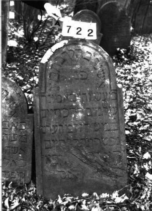 Grabstein 722 (identisch mit Grabstein 745)