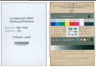 Entnazifizierung Josef Umbach , geb. 10.03.1894 (Fahrer)