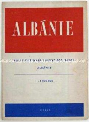 Politisch-geografische Karte von Albanien