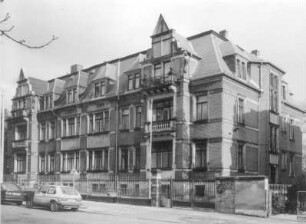 Dresden-Neustadt, Radeberger Straße 30/28. Doppelwohnhaus (um 1895). Straßenansicht