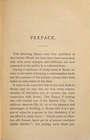 Essays on various subjects, chiefly Roman by [Robert] Seton