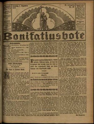 Ausgabe vom Sonntag, den 03. Dezember 1922.