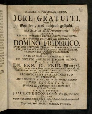 1-24, Dissertatio Inauguralis Juridica
