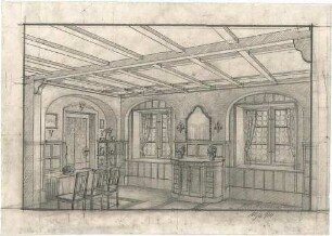 Reiffenstuel, Carl; Familienhaus - Speiseraum (Perspektive)