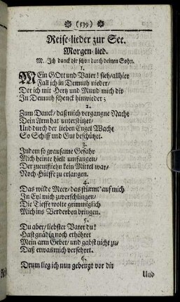 Reise-lieder zur See.