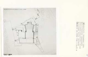 Landestheater, Darmstadt-Martinsviertel (Diplomarbeit bei Kurt Dübbers): Grundriss Werkstättengeschoss + 8.25, 1:200