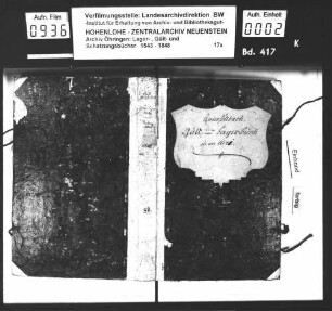 Lager- und Gültbuch über Untersöllbach.