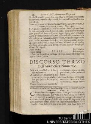Discorso Terzo Dell'Aritmetica Numerale.