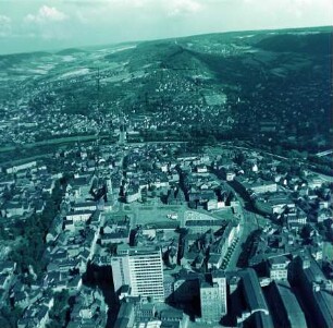 Altstadt von Jena : Blickrichtung Osten zur Saale