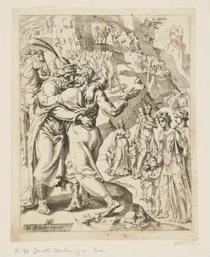 Versöhnung von Jakob und Esau, Blatt 8 der Folge "Geschichte Jakobs"