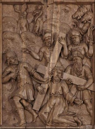 Szenen aus der Passion Christi — Szenen aus der Passion Christi: von der Verspottung bis zur Auferstehung — Die Kreuztragung Christi