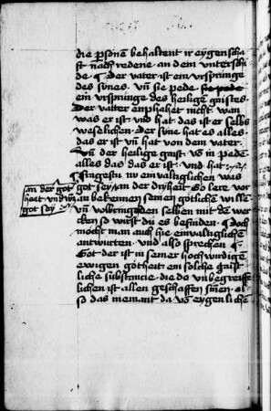 Meister Eckhart: Von dem anefluzze des vaters, Traktat, Exzerpt