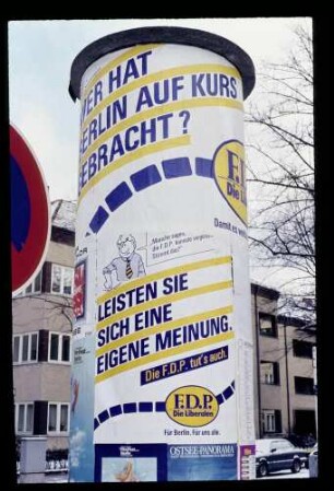Wahlplakat FDP 17.2.85.