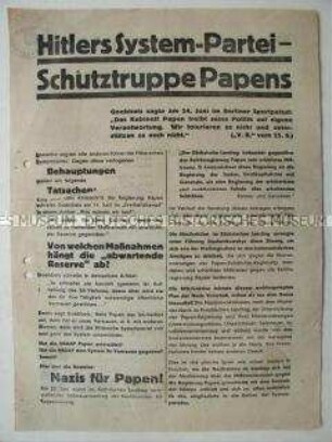 Flugblatt der KPD zur Reichstagswahl am 31.7.1932 mit der Forderung nach einem " sozialistisches Deutschland"