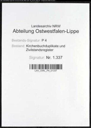 Kirchenbuchduplikat der evangelischen Gemeinde Oestrich (GHT 1819, GHT 1821-1842). (Gemeinde: Oestrich, evangelische Gemeinde)