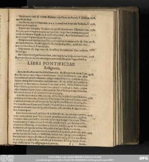 Libri Pontificiae Religionis.