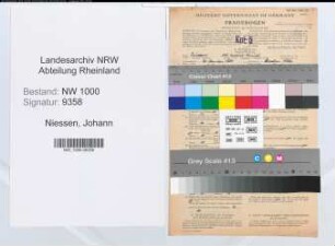 Entnazifizierung Johann Niessen, geb. 20.01.1884 (Kaufmann)