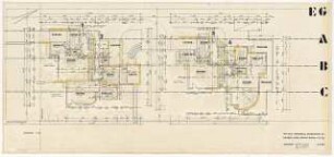 Reihenhaus/Doppelhaus, Delbrückstraße, Berlin-Grunewald: Grundriss Erdgeschoss 1:50