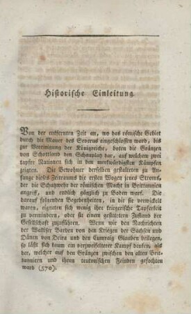 Historische Einleitung