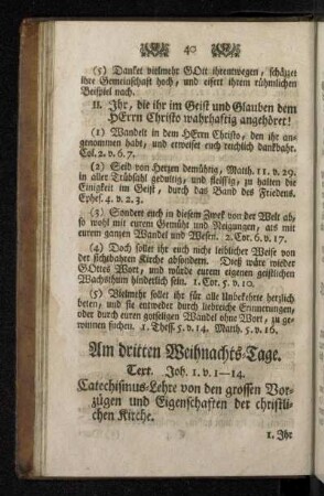 Am dritten Weihnachts-Tage.