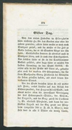 Elfter Tag.