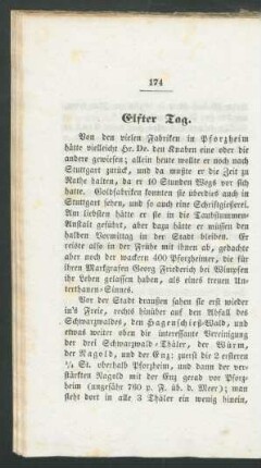 Elfter Tag.