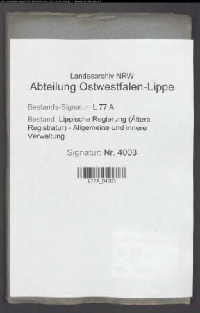Teilung der Waldungen des Fleckens Alverdissen