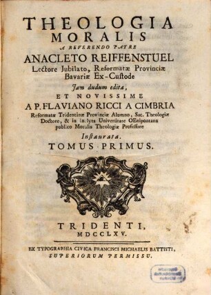Theologia moralis, 1