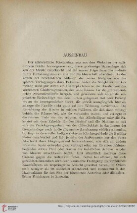 Außenbau des romischen und gotischen Stils