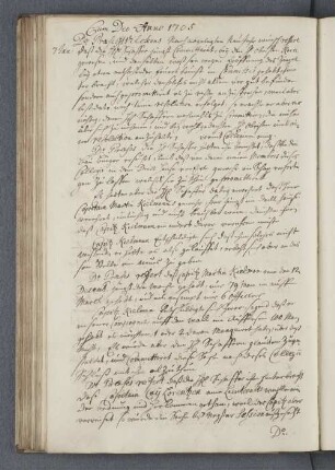 Cum Deo Anno 1705