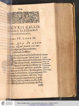 Mercvrii Gallo-Belgici Sleidano Succenturiati, Tomi IV. Liber II. Eorum, Qvae ab Anno Christi 1595. vsg. ad Annum 1597 memoratu digna passim acciderunt, historiam continens