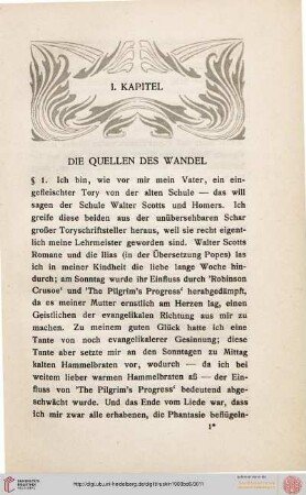 I. Kapitel: Quellen des Wandel