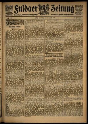 Zweite Ausgabe vom Samstag, den 16. Juli 1904.