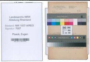 Entnazifizierung Eugen Plueck , geb. 05.09.1895 ()