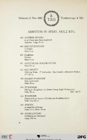 Mittwoch, Nachmittags 4 Uhr (Nr. 448-535)