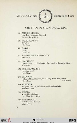 Mittwoch, Nachmittags 4 Uhr (Nr. 448-535)