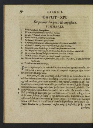 Caput XIV. De primordio pacis Ecclesiasticae.