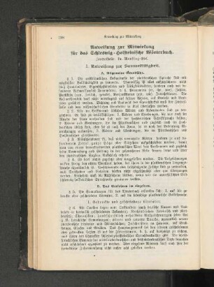 Anweisung zur Mitwirkung für das Schleswig=Holsteinische Wörterbuch.