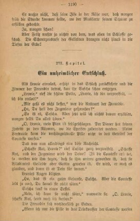 222. Kapitel. Ein unheimliche Entschluß.