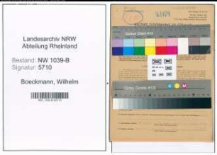 Entnazifizierung Wilhelm Boeckmann , geb. 28.06.1902 (Bergmann)