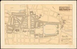 Teilbebauungsplan, Bergen: Lageplan 1:1000, Phase 2, revidierter Vorschlag